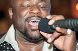 Black african male singing live