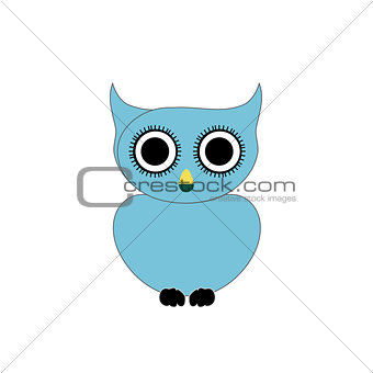 Blue owl- bird of prey