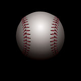 Shadowed Baseball Illustration