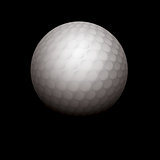 Realistic Golf Ball Illustration