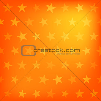 Orange stars pattern