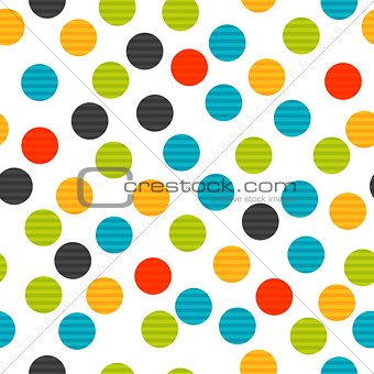 Colorful dot seamless background