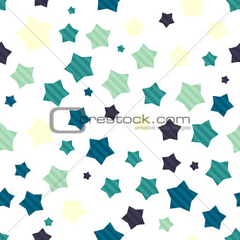 Colorful seamless background with stars