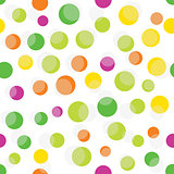 Seamless background with colorful dots
