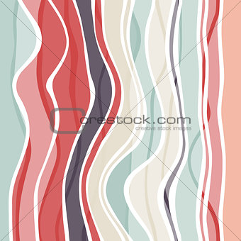 Colorful striped wave background