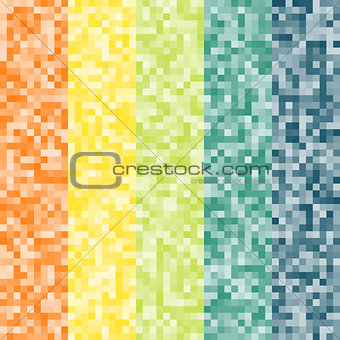 Abstract pixel colorful background