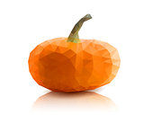 Geometric orange pumpkin