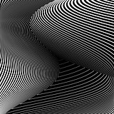 Design monochrome triangle illusion background