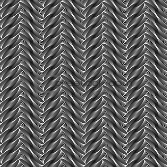 Design seamless monochrome zigzag geometric pattern