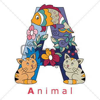 Letter A-animal
