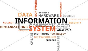 word cloud - information system