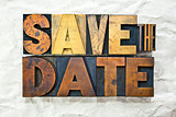 Save the Date Letterpress