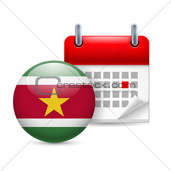 Icon of National Day in Suriname