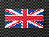 British flag consisting of 3d cubes