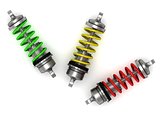 Automotive shock absorber with colour springs