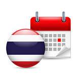 Icon of National Day in Thailand