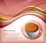 Abstract Coffe Cup Background