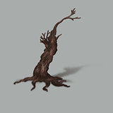 Small dead tree