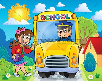 Image with school bus theme 8