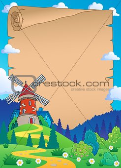 Parchment with windmill 1