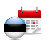 Icon of National Day in Estonia