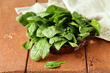 fresh green spinach organic healthy and wholesome food