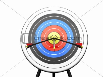 Arrows hitting target