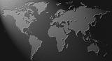 world map black granite