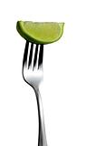 Lime on Fork