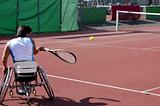 Wheelchair tennis player