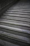 Gray marble staircase