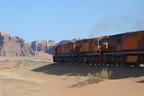 diesel train in desert