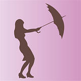 Girl and Umbrella