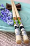 chopstick, plate & lavender