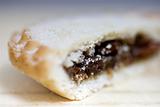 Side up and close view of fresh mince pie
