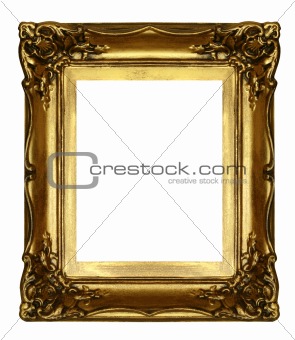old sculpted golden frame 