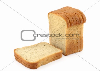 close-up of toast bread on white #2