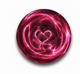 crystal ball heart
