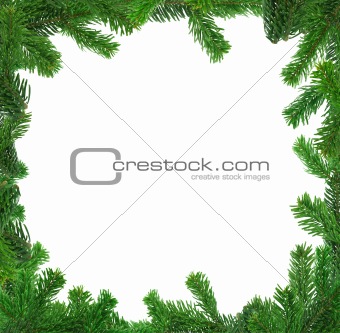 xxl image of square spruce twig frame