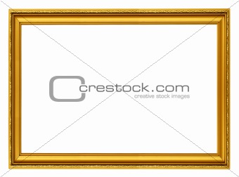 golden horizontal frame
