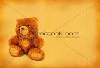 retro teddy bear