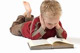Boy reading a book 5