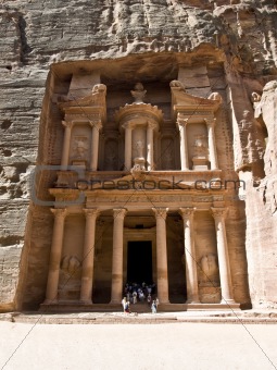 Treasury temple in Petra