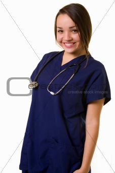 Friendly young nurse