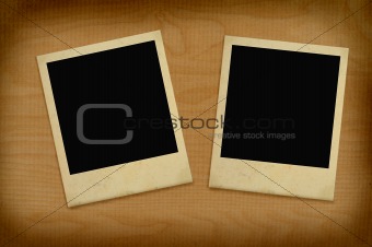 two vintage photo frames