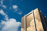 Golden skyscraper - symbol of financial success