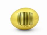 golden egg with fake bar code