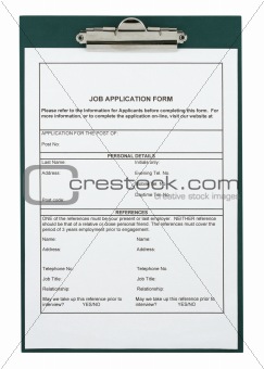 job application form