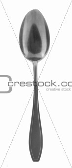 spoon on pure white background
