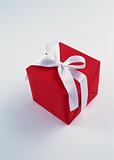 Red Gift with White Ribbon 01